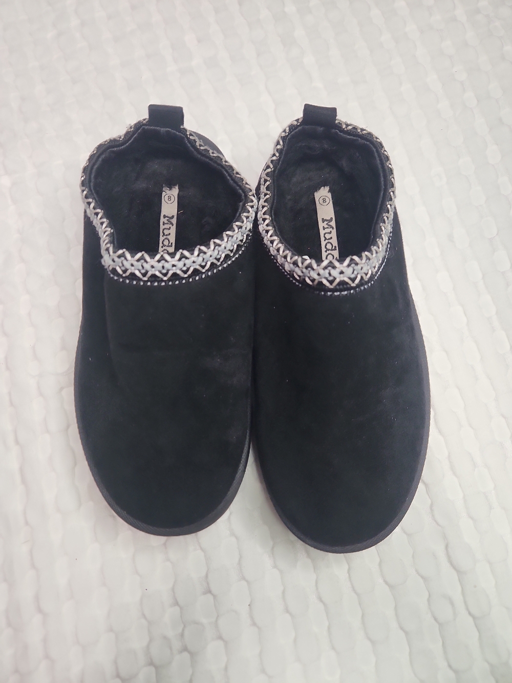 Mudd Black Cozy Slip-On Women's Shoe Sz 8 Vtg Y2K